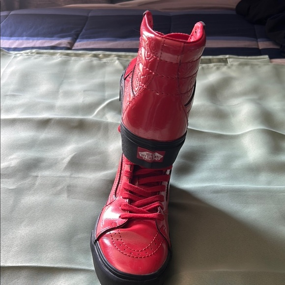 Red High-Top Sneakers - Picture 10 of 11